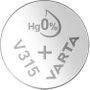 315 gombelem, ezüstoxid, 1,55V, 20 mAh, Varta SR716SW, SR67, SR716, V315, D315, 614, HA, 280‑56, SB‑ bélyegkép