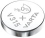 315 gombelem, ezüstoxid, 1,55V, 20 mAh, Varta SR716SW, SR67, SR716, V315, D315, 614, HA, 280‑56, SB‑ 2. bélyegkép
