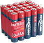 Mikroelem AAA, alkáli mangán, 1,5V, 20 db, Ansmann Red-Line LR03, AAA, LR3, AM4M8A, AM4, S 2. bélyegkép