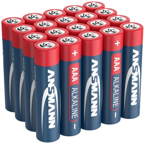 Mikroelem AAA, alkáli mangán, 1,5V, 20 db, Ansmann Red-Line LR03, AAA, LR3, AM4M8A, AM4, S 3. kép