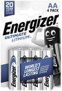 Lítium ceruzaelem AA 1,5V 3000 mAh 4 db, Energizer Ultimate LR06, AA, LR6, AAB4E, AM3, 815, E91, LR6 bélyegkép