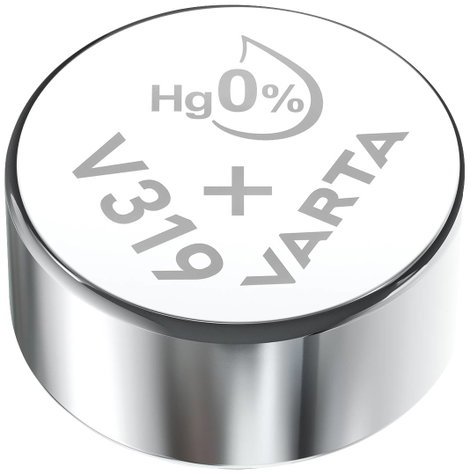 319 gombelem, ezüstoxid, 1,55V, 16 mAh, Varta R527SW, SR64, SR527, V319, D319, 615, 280‑60, SB‑AE, S 2. kép