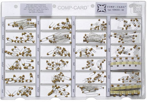 NOVA by Linecard COCCC-32 Kerámia kondenzátor készlet Radiális kivezetéssel 50 V 1 készlet 2. kép
