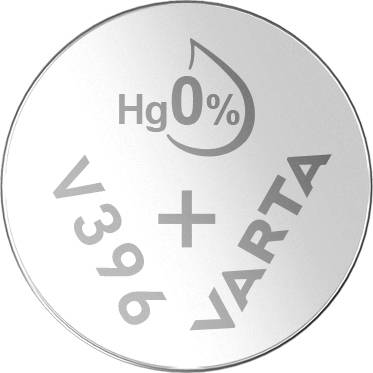 396 gombelem, ezüstoxid, 1,55V, 25 mAh, Varta SR726W, SR59, SR726, V396, D396, 612, V, 280‑52, SB‑BL