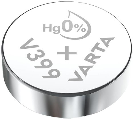 Varta silberoxid gombelem 399 1.55 V SR927W, SR57, SR927, SR926, V399, D399, 613, W, 280-44, SB-BP, 2. kép