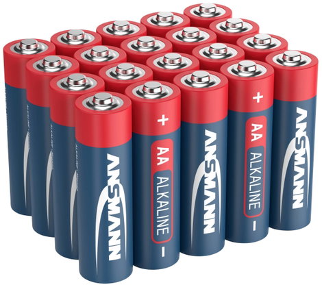 Ceruzaelem AA, alkáli mangán, 1,5V, 20 db, Ansmann Red-Line LR06, AA, LR6, AAB4E, AM3, 815, E91, LR6 3. kép