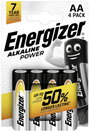 Ceruzaelem AA, alkáli mangán, 1,5V, 4 db, Energizer Power LR06, AA, LR6, AAB4E, AM3, 815, E91, LR6N bélyegkép
