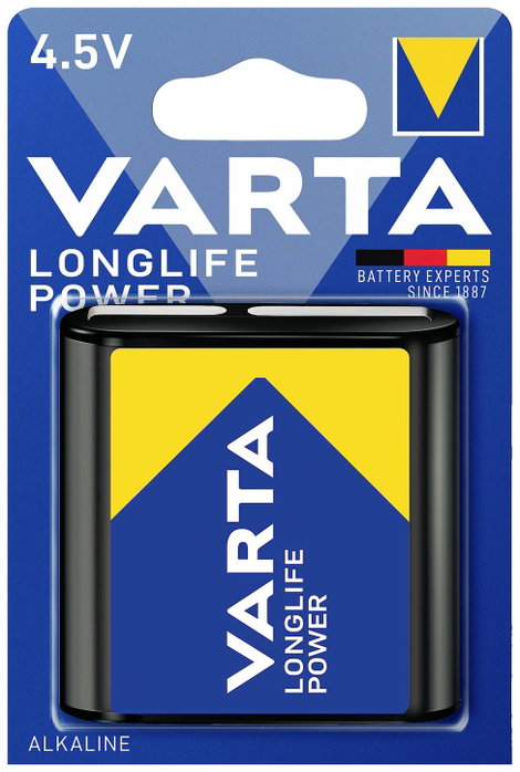4,5V-os laposelem, alkáli mangán, 6100 mAh, Varta High Energy 3R12, 3LR12, 1203, V4912, MN1203, 312G 2. kép