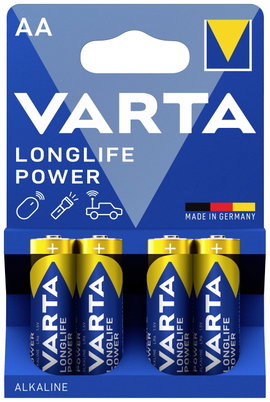 Ceruzaelem AA, alkáli mangán, 1,5V, 4 db, Varta High Energy LR06, AA, LR6, AAB4E, AM3, 815, E91, LR6