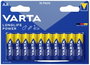 Ceruzaelem AA, alkáli mangán, 1,5V, 10 db, Varta High Energy LR06, AA, LR6, AAB4E, AM3, 815, E91, LR bélyegkép