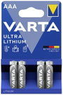 Mikroelem AAA, lítium, 1,5V 1100 mAh, 4 db, Varta Professional LR03, AAA, LR3, AM4M8A, AM4, S bélyegkép