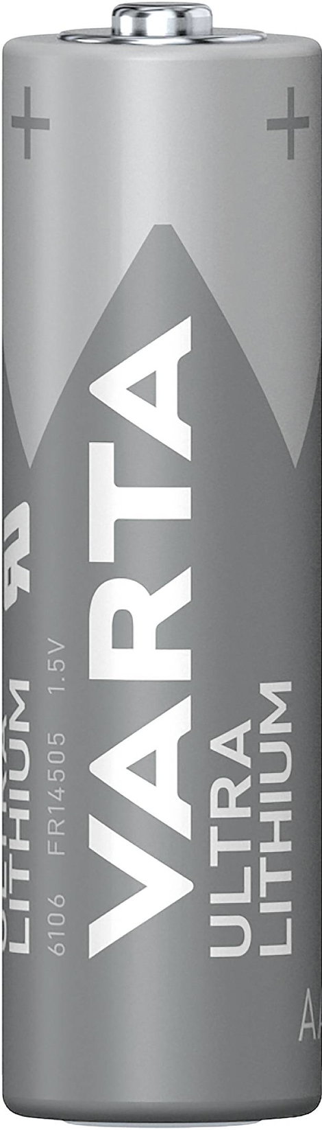 Ceruzaelem készlet, AA, lítium, 1,5V 2900 mAh, 2 db, Varta Professional LR06, AA, LR6, AAB4E, AM3, 8 2. kép