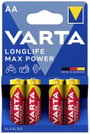 Ceruzaelem AA, alkáli mangán, 1,5V, 4 db, Varta Max Tech LR06, AA, LR6, AAB4E, AM3, 815, E91, LR6N bélyegkép