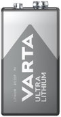 9V-os elem, lítium, 9V, 1200 mAh, Varta Professional 6LR61, 6LR21, 6AM6, 6LP3146, MN1604, A1604, E B bélyegkép