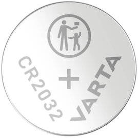 CR2032 lítium gombelem, 3 V, 230 mA, Varta BR2032, DL2032, ECR2032, KCR2032, KL2032, KECR2032, LM203