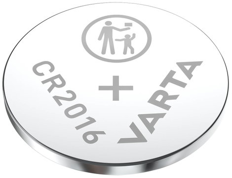 CR2016 lítium gombelem, 3 V, 90 mA, Varta BR2016, DL2016, ECR2016, KCR2016, KL2016, KECR2016, LM2016 2. kép