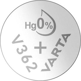 362 gombelem, ezüstoxid, 1,55V, 21 mAh, Varta SR721SW, SR58, SR721, V362, D362, 601, S, 280-29, SB-A