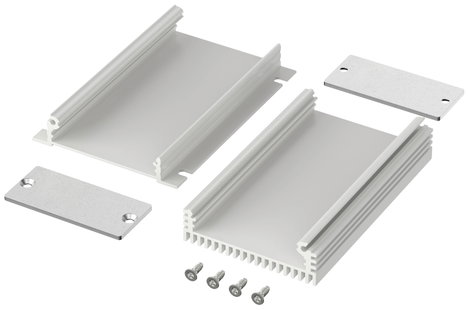 Profil doboz 55.3 x 24.4 x 100 mm, alu (eloxált), Bopla FILOTEC F 524-100 KWL 2. kép