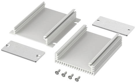 Profil doboz 55.3 x 24.4 x 80 mm, alu (eloxált), Bopla FILOTEC F 524-80 KWL 2. kép