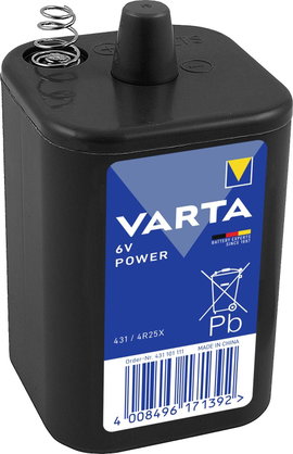 4R25 cink-szén elem, lámpaelem, 6V 8500 mAh, Varta Longlife Plus 4R25C, 430, GP908X