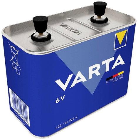4R25-2 alkáli elem, lámpaelem, 6V 33000 mAh, fém ház, Varta High Energy MN918, PC918, 4LR25‑24, 4R25
