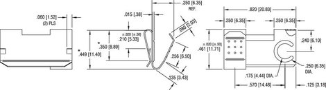Dupla elem érintkező 2 x ceruza AA, A, CR 2, CR 123, 20,83 x 11,4 mm, Keystone 291 2. kép