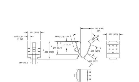 Elem érintkező 1 x mikro AAA, mini AAAA, Lady N, 23A, 27A, 6,35 x 9,09 mm, Keystone 204 2. kép
