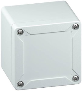 Installációs műszerdoboz 84 x 82 x 85 mm, polikarbonát, szürke (RAL 7035), Spelsberg TG PC 88-9-o