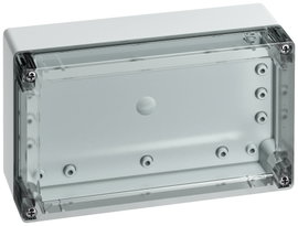 Installációs műszerdoboz 202 x 122 x 75 mm, polikarbonát, szürke (RAL 7035), Spelsberg TG PC 2012-8-