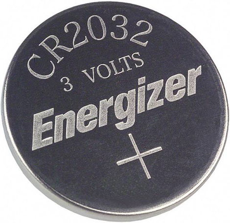 CR2032 lítium gombelem, 3 V, 240 mA, Energizer BR2032, DL2032, ECR2032, KCR2032, KL2032, KECR2032, L