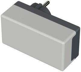Dugaszolható műszerdoboz 100 x 50 x 40 mm, termoplaszt, fényes szürke, Bopla 43420104
