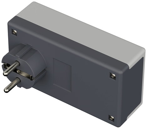 Dugaszolható műszerdoboz 120 x 65 x 40 mm, termoplaszt, fényes szürke, Bopla 43430004.MT1 3. kép