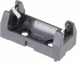 Elemtartó speciális elemhez 1 x 1/2 AA, forrasztható, 34,5 x 16 x 15 mm, Keystone 108