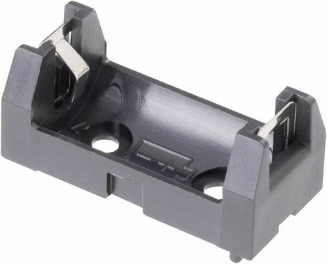 Elemtartó speciális elemhez 1 x 1/2 AA, forrasztható, 34,5 x 16 x 15 mm, Keystone 108