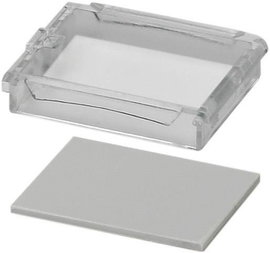 Kalapsín műszerdoboz fedél 45 x 17.8 x 8 mm, polikarbonát, átlátszó, Phoenix Contact BC 17,8 DKL S T