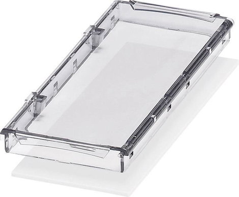 Kalapsín műszerdoboz fedél 45 x 107.6 x 8 mm, polikarbonát, átlátszó, Phoenix Contact BC 107,6 DKL S