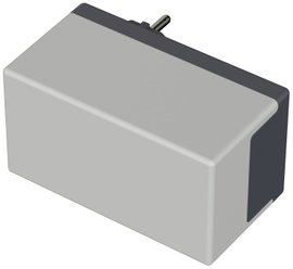 Dugaszolható műszerdoboz 120 x 65 x 66 mm, műanyag, világosszürke, sötétszürke, Bopla 43435001