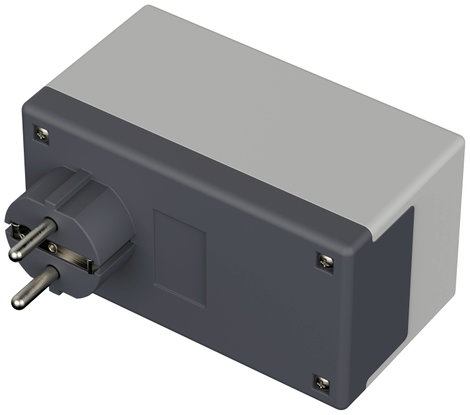 Dugaszolható műszerdoboz 120 x 65 x 66 mm, műanyag, világosszürke, sötétszürke, Bopla 43435001 3. kép