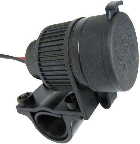 USB iker dugaszoló aljzat motorkerékpárhoz, Quad-hoz, 12-24 V, Albrecht 73700 4. kép