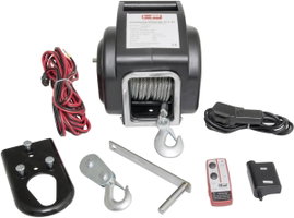 Autós csörlő távirányítóval 12V, 6800/13600kg, HP Autozubehör 20605