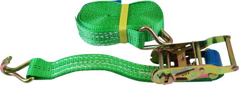 Kétrészes racsnis rögzítő heveder 8 m x 50 mm, 2000/4000 kg, 60037