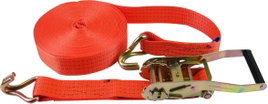 Kétrészes racsnis rögzítő heveder kampókkal 15 m x 50 mm, 2000/4000 kg, 60039