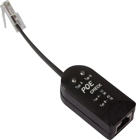 POE Power Over Ethernet kábelteszter, RJ45 csatlakozó teszter LogiLink PoE Finder WZ0028