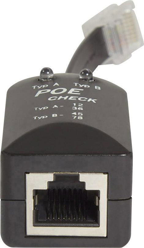 POE Power Over Ethernet kábelteszter, RJ45 csatlakozó teszter LogiLink PoE Finder WZ0028 4. kép