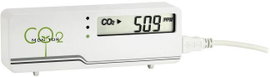 Szén-dioxid CO2 mérő, levegőminőség mérő műszer 0 - 3000 ppm, TFA AIRCO2NTROL MINI 31.5006.02