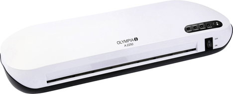 Laminálógép A4, A5, A6, A7, A8, névjegykártya, Olympia A 2250 3144