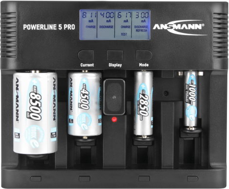 Hengeres akkutöltő, NiCd, NiMH, Ansmann Powerline 5 Pro 12. kép