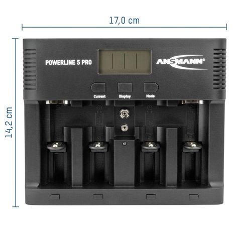 Hengeres akkutöltő, NiCd, NiMH, Ansmann Powerline 5 Pro 19. kép