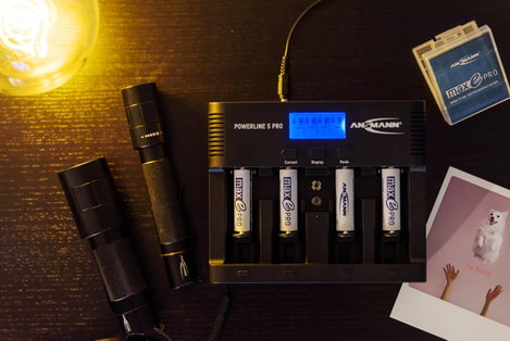 Hengeres akkutöltő, NiCd, NiMH, Ansmann Powerline 5 Pro 5. kép