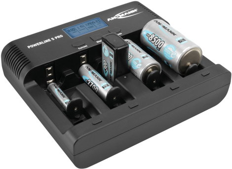 Hengeres akkutöltő, NiCd, NiMH, Ansmann Powerline 5 Pro 8. kép